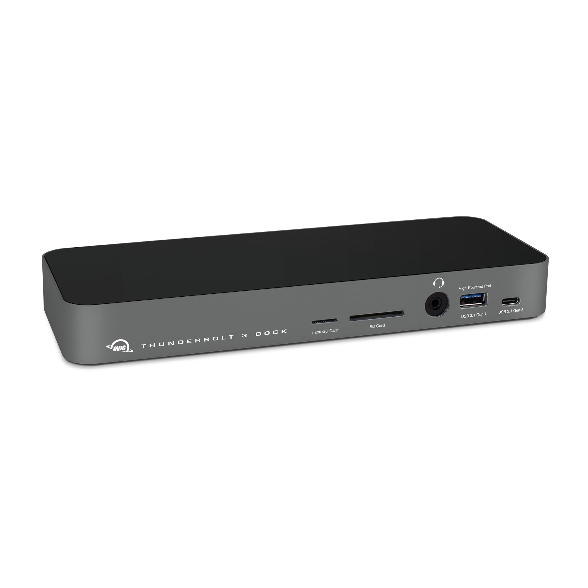 OWC - Thunderbolt Dock - 14-Port w/Cable, Space Gray, 2x Thunderbolt 3, 1x USB 3.2 Type-C, 5x USB 3.2 Type-A, Mini DisplayPort, Ethernet, Digital Audio Output, 3.5mm Stereo Audio, SD-Card and microSD