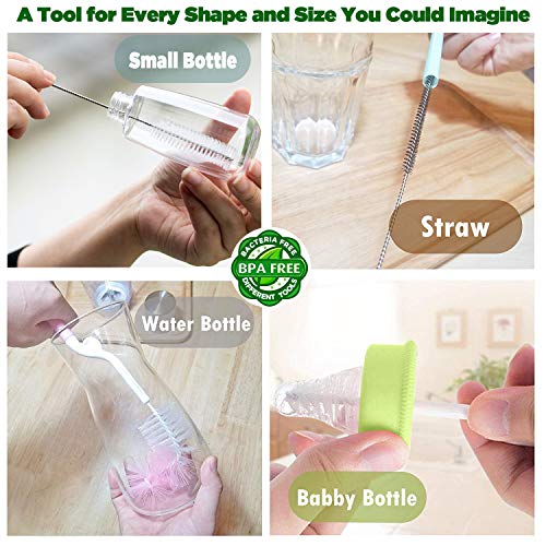 15pcs Food Grade Multipurpose Cleaning Brush Set Lab Cleaning