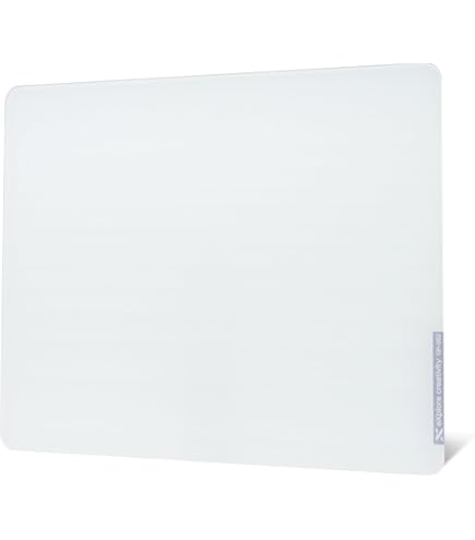 Amazon.com: XVX White Glass Mouse Pad 4.0, Hard Mousepad for
