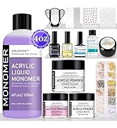 LOUINSTIC Acrylic Nail Powder Set - Professional Acrylic Nail Kit Acrylic Powder and Liquid Set W...