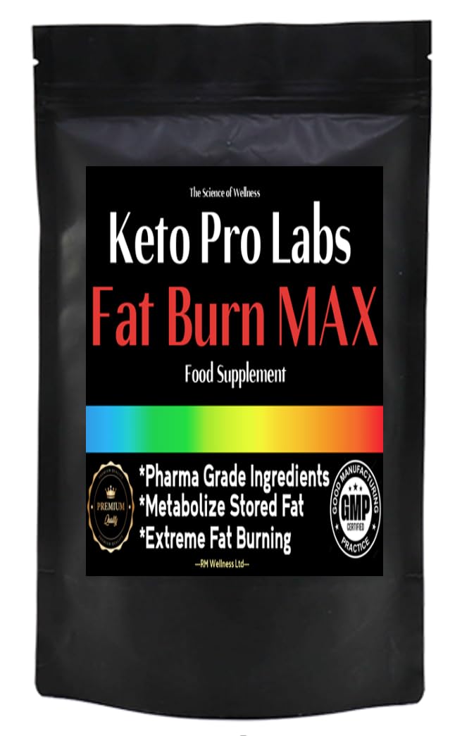 Keto Fat Burn MAX Strength Diet Pills - Weight Loss Management Supplement - Fat Burner (120)