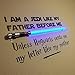 Vinyl Wall Decal Jedi Like My Father Unless Hogwarts Sends Me a Letter Like My Mother Star Wars and Harry Potter Themed Parody Design