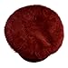 HINDAWI Winter Hats for Women Outdoor Warm Knit Snow Ski Crochet Skull Cap with Visor Red