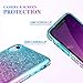 Ruky for iPhone XR Case, Colorful Quicksand Series Glitter Flowing Liquid Floating Bling Diamond Rhinestone Soft TPU Girls Women Phone Case for iPhone XR 6.1 inches (2018) (Teal Purple)