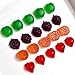 My Fruit Shack DIY Fruit Snacks Kit - 4 BPA Free LFGB/FDA Grade Silicone Molds (Makes 184 Gummies Total), 4 Custom Drip Trays, 2 Droppers and 1 Bas