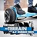 GOTRAX Hoverfly XL All Terrain Hover Board - UL2272 Certified Self Balancing Hoverboard