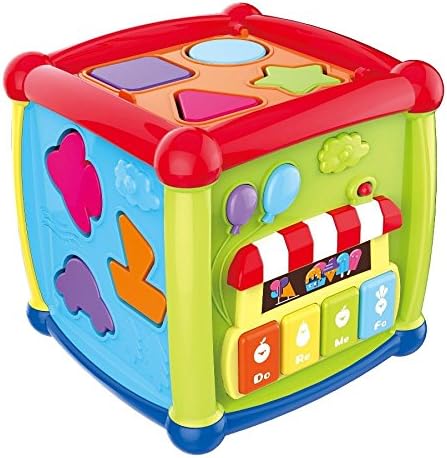 SGARY Busy Learners Activity Cube for kids，Including music cognition, digital cognition, letter cognition, pattern cognition
