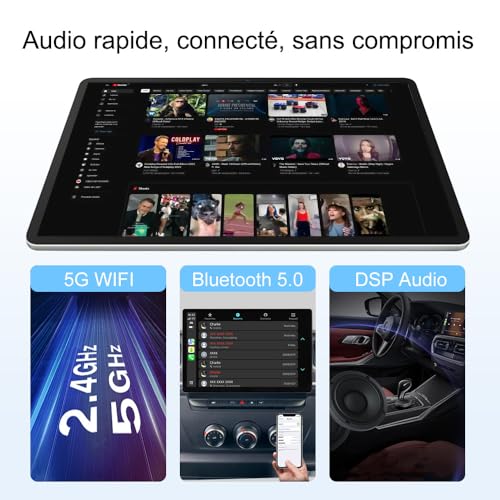 ACAVICA Car Radio for Renault Master, Opel Movano B and Nissan NV400, 13.1 Inch QLED Touch Screen, Android 15, CarPlay and Android Auto Wireless, 4G LTE, DSP Sound, Bluetooth 5.0, Navigation