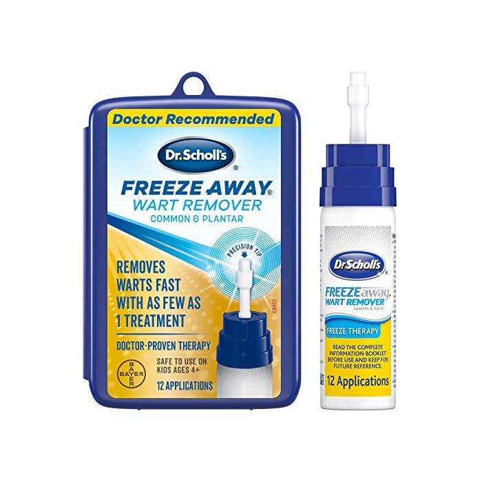 Dr. Scholl’s FreezeAway Wart Remover, 12 Applications / Doctor-Proven Treatment to Rapidy Freeze and Remove Common and…