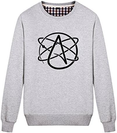 Buffaloo Unisex Science Atom Atheist Sweatshirt (Grey X-Large)