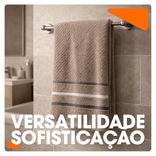 Toalha Banho Gigante Algodão Luxo Macia Alta Absorção Felpuda Premium Fio Penteado Hotel Spa Cor Taupe