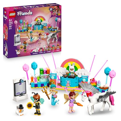 Friends Soirée Déguisée avec Une Licorne et Une Fée - Jouet avec Scène & Cabine DJ, 4 Mini-Poupées, Churro Le Chat, Figurine de Cheval & Accessoires Amusants - Cadeau pour Fille dès 6 Ans 42661