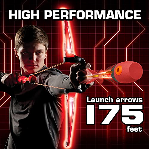 Zing Air Storm FireTek Bow Pack, 1 Red Light Up Firetek Bow and 4 Red