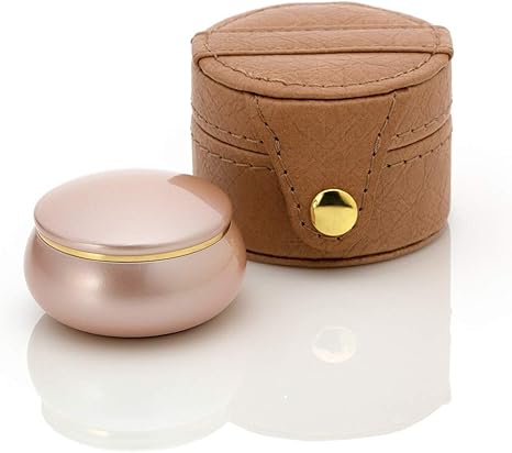 amazon ソウルプチポット ミニ骨壷 携帯型 フルール アコースティックブラウン 真鍮 手元供養 分骨用 ミニ骨壺 携帯ポーチ 茶色 骨壺 オンライン通販