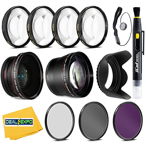 Professional 67mm 0.43x wide angle lens + 2.2x telephot…
