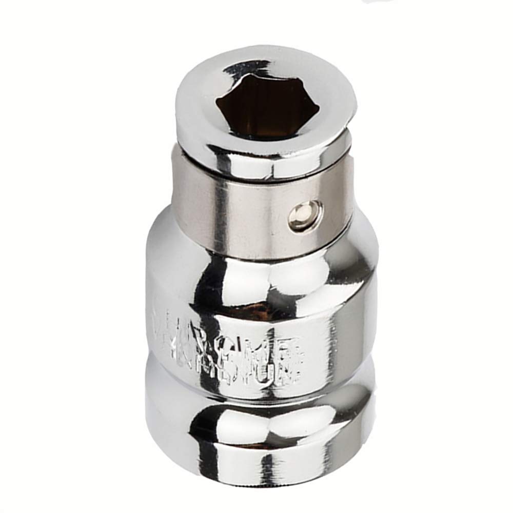 1/2" Square to 10mm Hex Screwdriver Bit Holding Socket Converter Reducer for Electric Wrenches (Pack of 1)