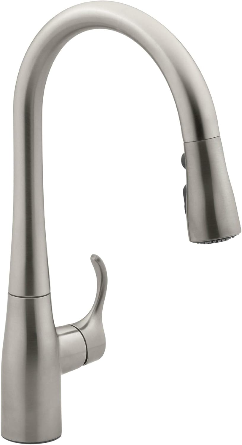 KOHLER K-597-VS Simplice Kitchen Faucet, One Size, Vibrant Stainless