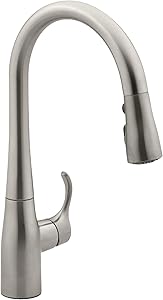 KOHLER K-597-VS Simplice Kitchen Faucet, One Size, Vibrant Stainless