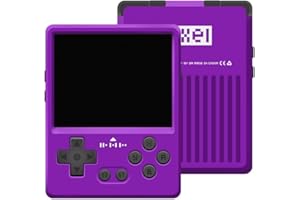 MARRYOO GKD Pixel 2 Console Metal Retro Game Player Portable Mini Pocket Handheld, Preinstalled with 64GB TF Card 1800mAh Battery 2.4-inch IPS Screen Aluminum Body Console Gaming Player (Purple 64GB)