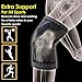 BLITZU MAX Knee Compression Sleeve for Men & Women – Best Knee Brace Support for Running, Gym, Workout, Fitness, Weightlifting. Joint Pain Relief, Arthritis, ACL, Meniscus Tear and Injury Recovery M
