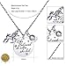 danjie Stainless Steel Horse Pendant Necklace Letter Tag Necklace She Believed She Could So She Did Pendant for Girl and boy Inspirational Gift …