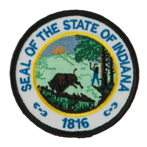 Eastern State Seal Embroidered Patch - Indiana OSFM