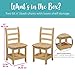 ECR4Kids Sit n' Stash Solid Wood 14 inch Kids Chair with Storage (2-Pack)