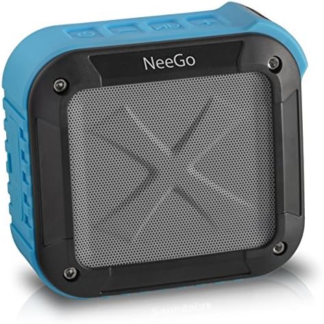 NeeGo Wireless Bluetooth Outdoor and Shower Speaker with Rechargeable Battery and 5W Audio Driver