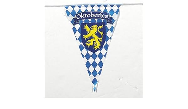 Amazon Com Lot Of 48 Plastic Oktoberfest Banner Flags 100 Ft