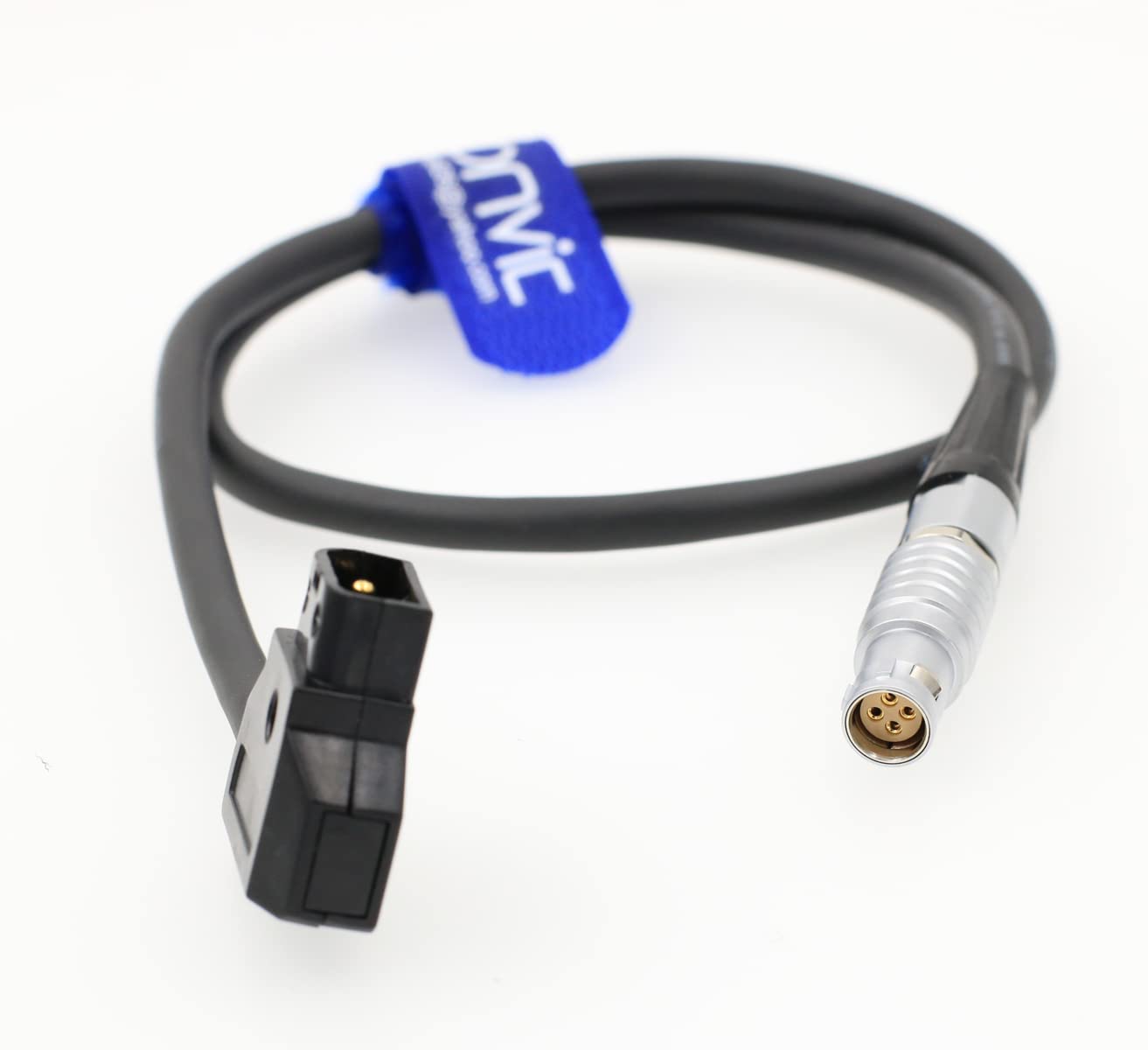 Eonvic D-Tap 2pin Male to FJK 4-pin Female for Canon C300 Mark II Power Cable