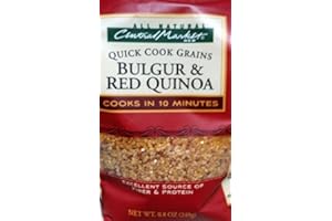 Central Market HEB Quick Cook Grains 8.8 Oz (Pack of 4) (Bulgur & Red Quinoa)