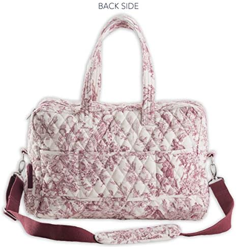 Maison d' Hermine The Miller 100% Cotton Travel Duffel Bag Weekender Overnight Luggage Bag For Men Women Business Travellers Family Trip (Red) 2 Maison d' Hermine The Miller 100% Cotton Travel Duffel Bag Weekender Overnight Luggage Bag For Men Women Business Travellers Family Trip (Red)