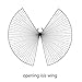 Dance Fairy Belly Dance Isis Wings Opening Dance Costume,Silver