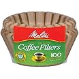 Melitta Basket Coffee Filters Natural Brown Unbleached 100 Count
