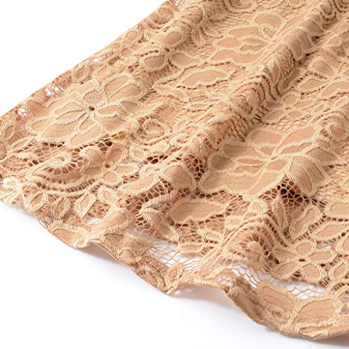 Dress for Women, Botrong Ball Party Lace Panel V-Neck Short Sleeve Vintage Waist Lace Dress