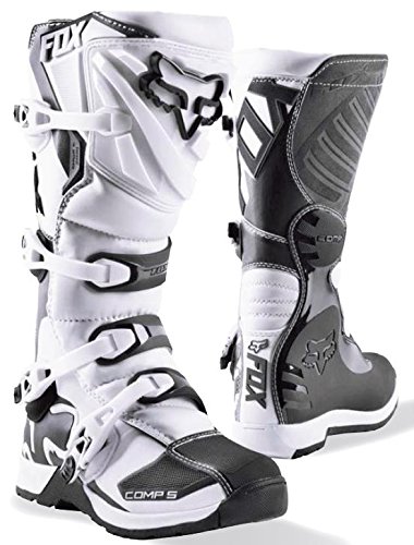 Fox Racing Comp 5 Men's Off-Road Motorcycle Boots - White / Size 8