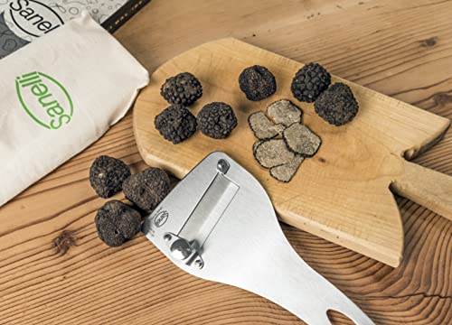 Sanelli, SAN-SLICE Truffle Cutter, Professional Cutter with Cutting Regulator, Satin Finish, Smooth Blade, Stainless Steel