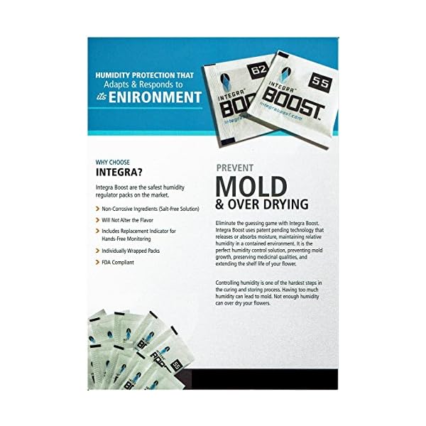 Integra Boost 4g 62 Percent 100 Pack for Humidity Control Premium