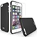 MoboZx iPhone 6 Case, iPhone 6s case, [Premium Tempered Glass Screen Protector Included] Dual-Layer [Rugged PC + Flexible TPU] Slim Protective Anti-Slippery Shock-Proof Bumper for iPhone 6/6S (Black)
