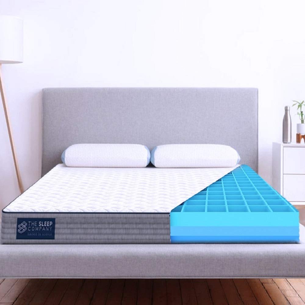 The Sleep Company SmartGRID Luxe 8 inch Mattress, Queen Size Bed