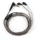 KZ ZST ED12 ES3 ZSR 0.75mm 2 pin Brown High Purity OFC Upgrade Replacement Earphones Cable for KZ Earphones (ZST Brown Cable)
