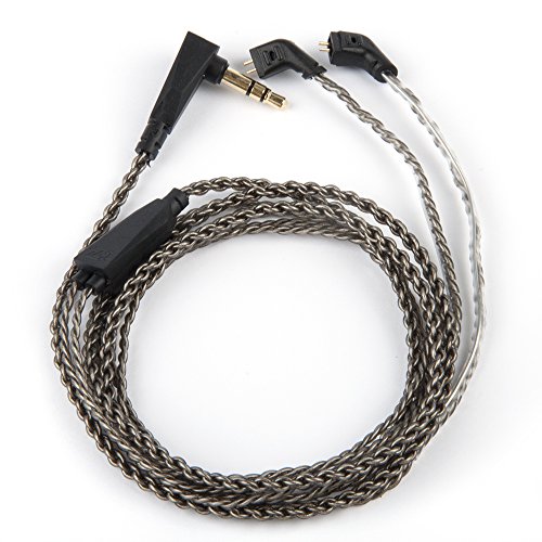 KZ ZST ED12 ES3 ZSR 0.75mm 2 pin Brown High Purity OFC Upgrade Replacement Earphones Cable for KZ Earphones (ZST Brown Cable)