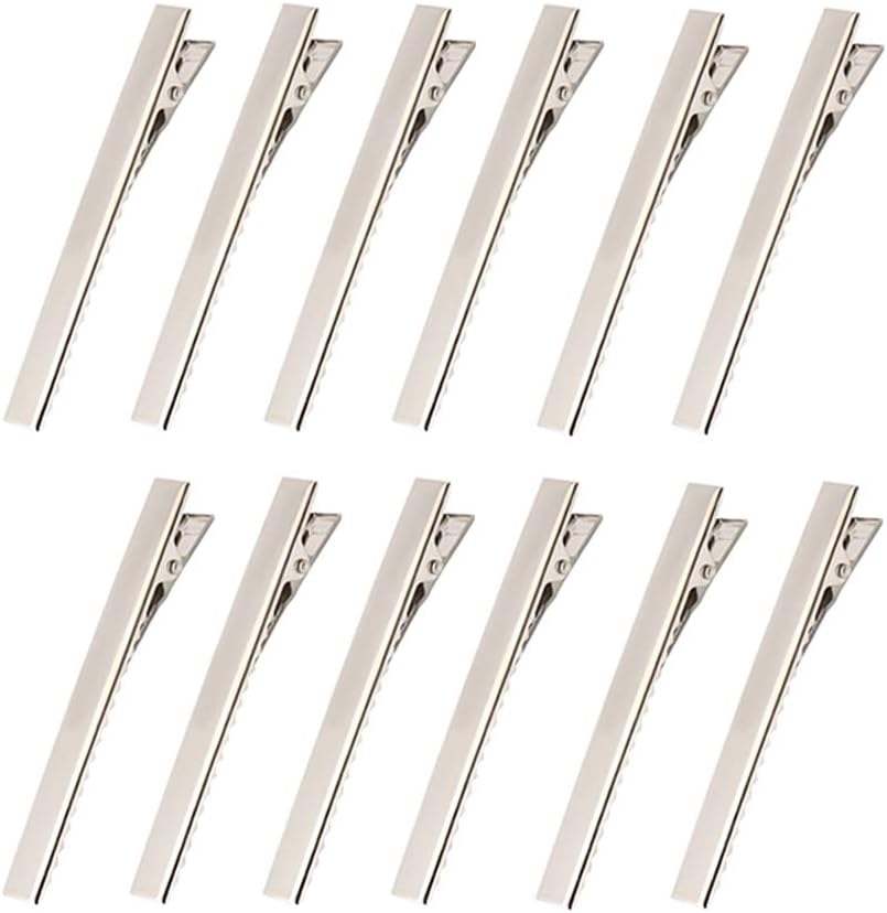 60PCS 2.2 Inch Metal Crocodile Alligator Hair Clips