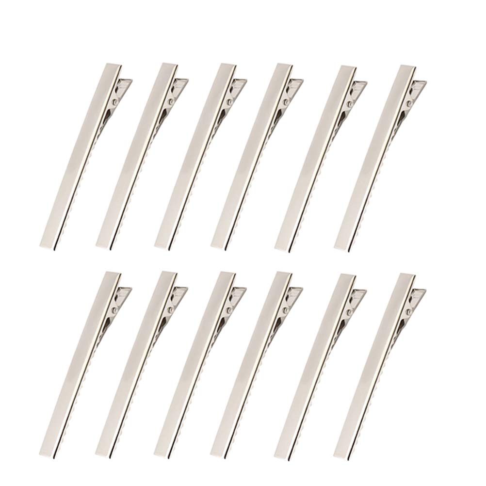 60PCS 2.2 Inch Metal Crocodile Alligator Hair Clips, DIY Hair Styling Clips Double Prong Duckbill Hairclips Non Slip Sectioning Clips Curl Barrette