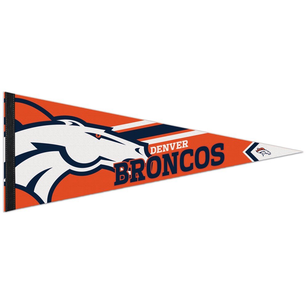WinCraft NFL 14505115 Denver Broncos Premium Pennant, 12" X 30"