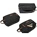Domila Canvas Travel Toiletry Bag Shaving Dopp Kit (Black)