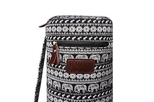 Fremous Yoga Mat Bag and Carriers for Women and Men - Double Storage Pocket - Easy Access Zipper - Adjustable Shoulder Strap and Handle (Elephant) - Thumbnail 2