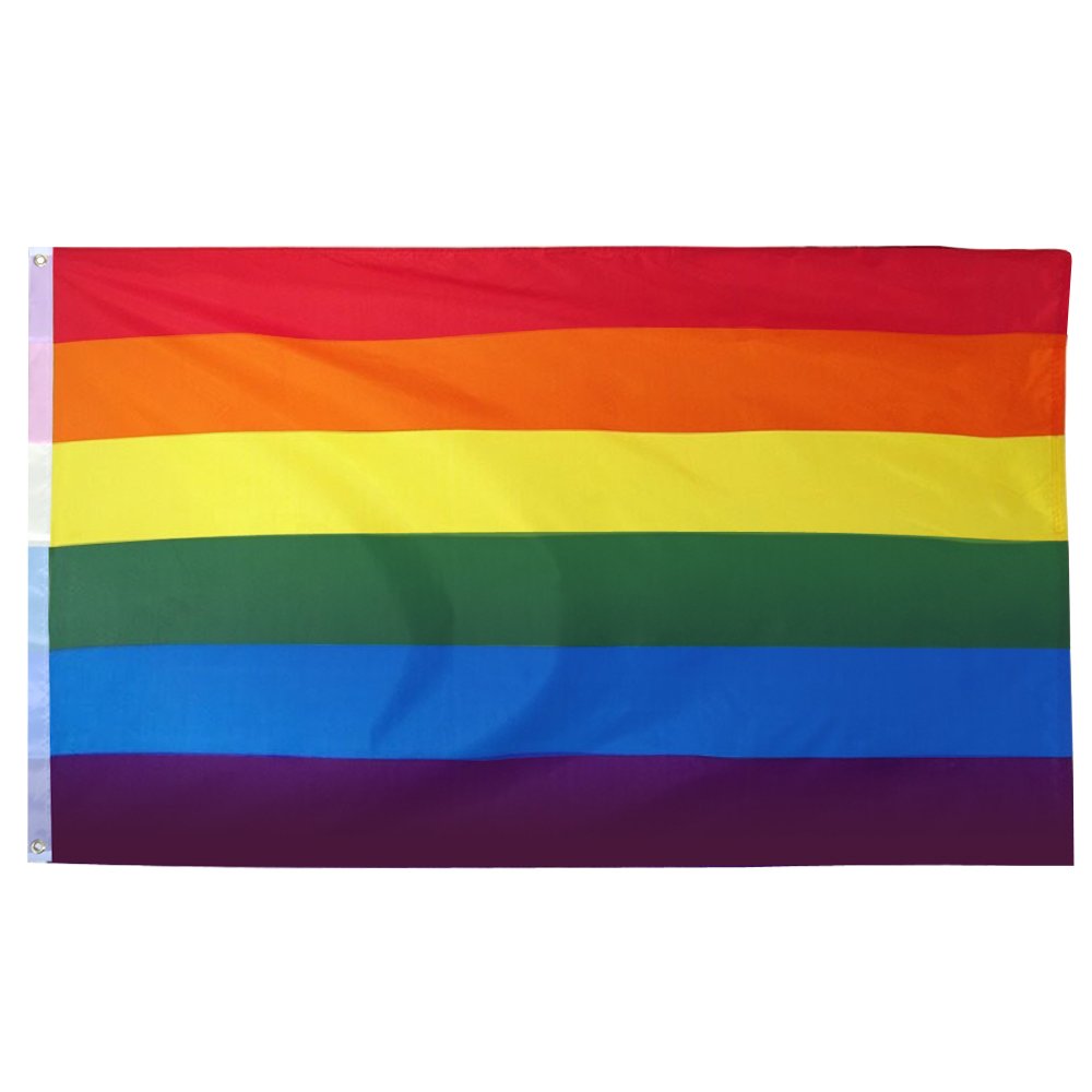Medium Rainbow Flag – LGBTQIA2s+ Pride Flags – Pride Month, Carnival, Festivals, Garden Party – 5ft x 3ft – By TRIXES