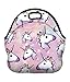 SeBeLi Neoprene Lunch Tote Bag - Insulated Waterproof Zipper for Picnic Women, Adults, Kids, Girls, Boys (Unicorn)
