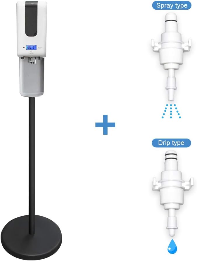 Yidax Automatic Hand Sanitizer Dispenser with Thermometer on Stand, Touchless Sanitizing Station with Temperature Measurement, Perfect for Home, Office, School and Commercial Industrial Public Areas: Home & Kitchen